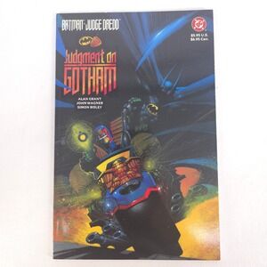 Vintage Batman Judge Dredd Judgment on Gotham TPB 1991 DC First Printing 1990s